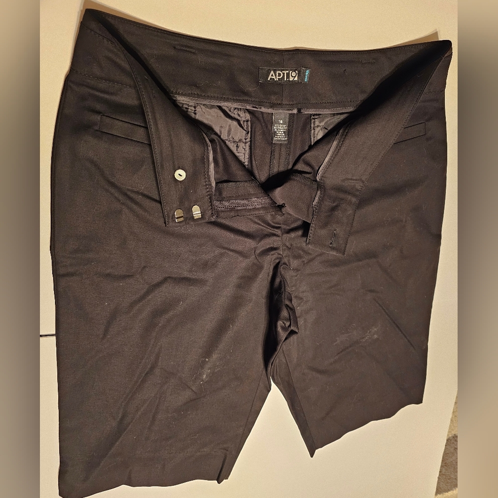 Apt. 9 Womens Charcoal Dress Pants